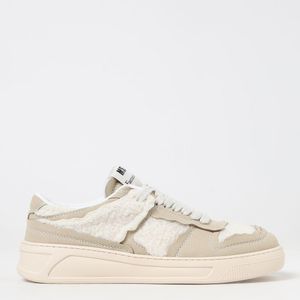 MSGM Natural Acbc X Sneakers In Leather And Repet