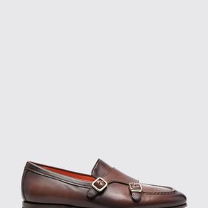 Santoni Brown Loafers for men