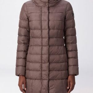 Peuterey Brown Sobchak Quilted Water-Repellent Short Puffer Jacket With High Neck