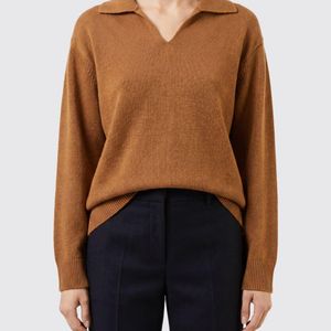 Valentino Blue Long-Sleeved Knitted Polo
