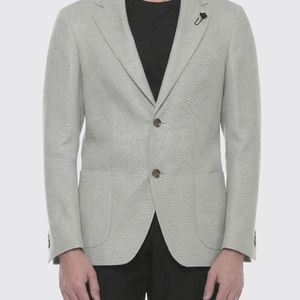 Lardini Gray Single-Breasted Blazer for men