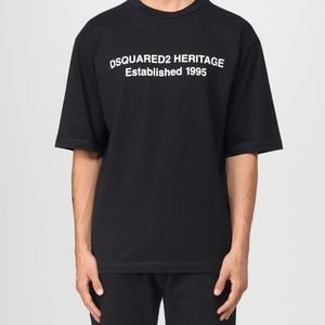 DSquared² Black Basic Cotton T-Shirt for men