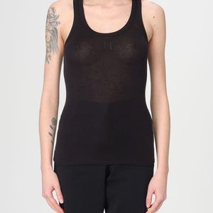 Elisabetta Franchi Black Lyocell And Wool Blend Top