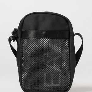 EA7 Black Printed Logo Polyester Bag for men