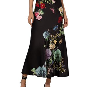 Alice + Olivia Black Alice + Olivia Terese Slip Skirt