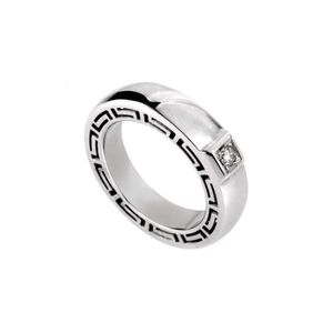 Versace Metallic 18k 0.18 Ct. Tw. Diamond Ring