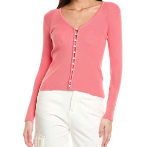 Ba&sh Red Cardigan