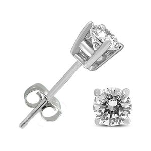 Diamond Select Cuts Metallic 14k 0.33 Ct. Tw. Diamond Studs