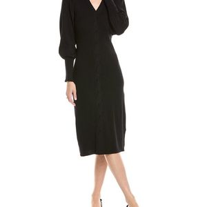 Nanette Lepore Black Cable Front Sweaterdress