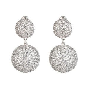 Eye Candy LA White Luxe Collection Cz Willow Statement Earrings