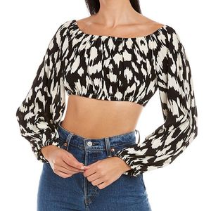 Traffic People Grey Sofia Crop Top