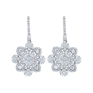 Diana M White Fine Jewelry 18k 2.65 Ct. Tw. Diamond Drop Earrings