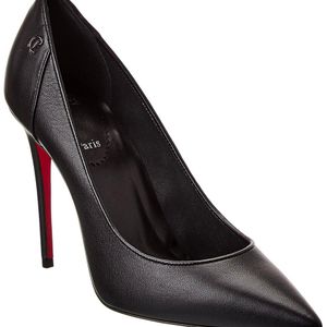Christian Louboutin Black Sporty Kate 100 Leather Pump