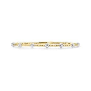 Sabrina Designs White 14K 0.33 Ct. Tw. Diamond Flexible Bangle