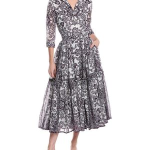 Samantha Sung White Melanie Shirtdress