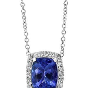 Effy Fine Jewelry Blue 2.11 Ct. Tw. Diamond & Tanzanite Necklace