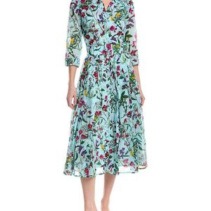 Samantha Sung Blue Audrey Shirtdress