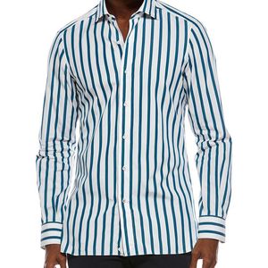 Isaia Blue Milano Shirt for men