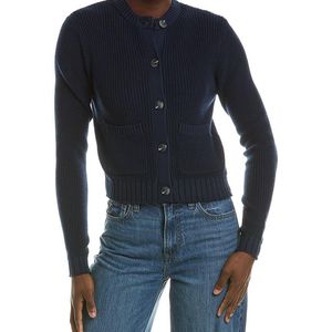 525 America Blue Crewneck Pocket Cardigan