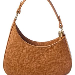 Italian Leather Brown Shoulder Bag