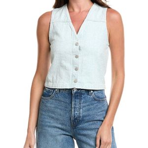 Rag & Bone Blue Juliana Tweed Vest