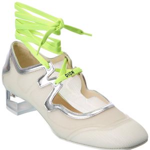 Dior Metallic D-Mension Rubber & Leather Pump