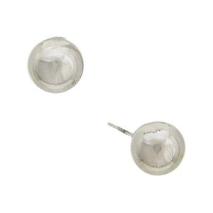 Italian Gold Metallic 10K 8Mm Polished Ball Stud Earrings