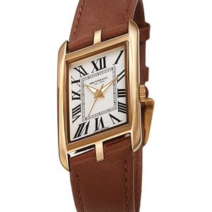Bruno Magli Brown Sofia 1421 Stainless Steel & Italian Leather-strap Watch