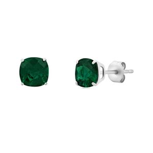 MaxColor Green 4.50 Ct. Tw. Lab-Grown Emerald Studs
