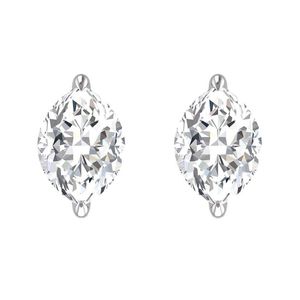 Lab Grown Diamonds Metallic 14k 0.25 Ct. Tw. Lab Grown Diamond Earrings