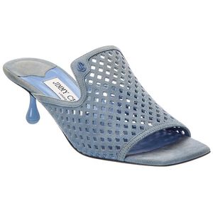 Jimmy Choo Blue Ander 50 Suede Sandal