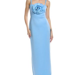Eliza J Blue Rose Scuba Gown