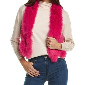 Adrienne Landau Red Little Vest