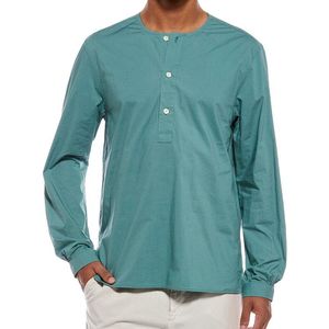 Officine Generale Blue Officine Generale Ezekiel Poplin Shirt for men
