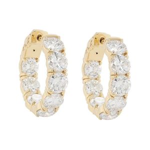 Diana M White Fine Jewelry 18k 8.15 Ct. Tw. Diamond Earrings