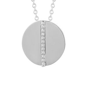 Reiss Grey 14K 0.07 Ct. Tw. Diamond Pendant Necklace