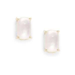 Roberto Coin Cocktail Mother-of-pearl, Pink Quartz & 18k Gold Stud Earrings