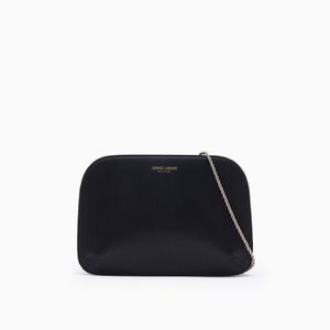 Giorgio Armani Black Satin La Prima Clutch Bag
