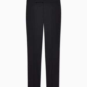 Giorgio Armani Black Flat Front Trousers for men