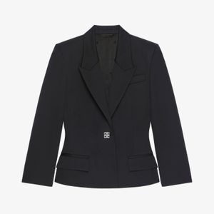 Givenchy Black 4G Liquid Wool Jacket