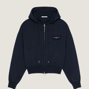 Givenchy Blue Zipped Hoodie