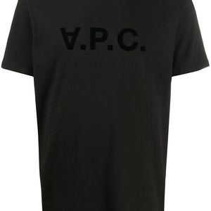 メンズ A.P.C. ロゴ Tシャツ ブラック