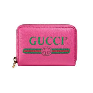 メンズ Gucci ファスナー財布 ピンク