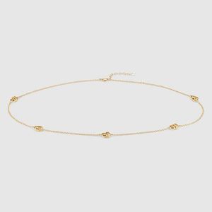 Gucci Metallic Interlocking Body Accessory, -Toned Metal