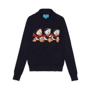 Jersey de lana y algodón Donald Duck Disney x Gucci de hombre de color Azul