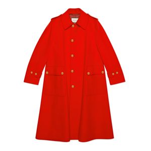 Gucci Übergroßer Mantel aus Wollstoff in Rot für Herren