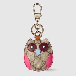 Gucci Pink Owl-Shaped Bag Charm