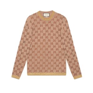 Gucci グッチ クリスタルGGパターン セーター ナチュラル