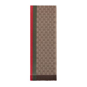 Écharpe tricotée jacquard motif gg Gucci pour homme en coloris Neutre