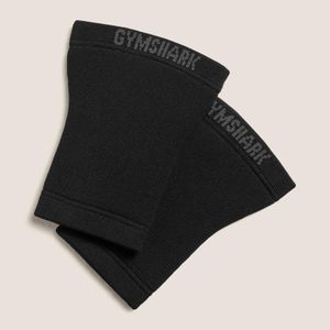 GYMSHARK Black Onyx Seamless Knee Sleeves